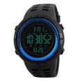 thumbnail image 3 of facefd 1251 Mens Digital Sports Watch Waterproof Stopwatch Countdown Blue, 3 of 7