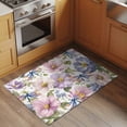 thumbnail image 2 of Spring Flowers Entryway Rug 2'x3'&nbsp; Non Slip Front Door Mats, Watercolor Floral Dragonflies Vintage Entrance Rugs Indoor Outdoor Carpet, Washable Floor Mats Small Area Rug for Bedroom Kitchen, 2 of 8