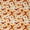 White Flowers On Orange, variant on Singer Fabric, 100% Cotton, Sewing & Crafting, 44" Wide, White Flowers On Orange, Cut by Yard