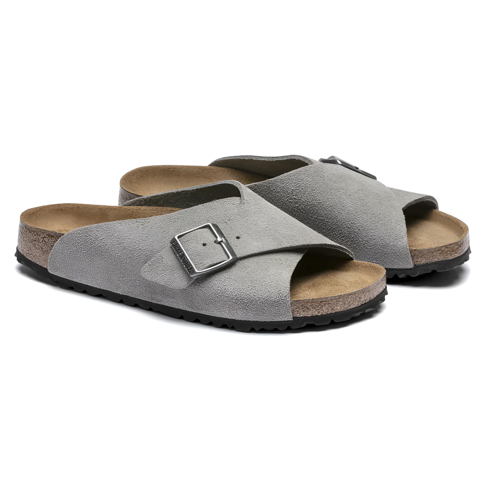 BIRKENSTOCK Arosa Soft Footbed Suede Leather Sandal Slide