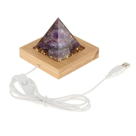 

3D Night Light Bedroom Livingroom Nightstand Bedside LED Nightlight Amethyst Yoga Studio USB Energy Lamp Desktop Decor Ornament