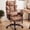 A-PU-Brown, variant on Ultifit Big and Tall Office Chair, Executive PU Leather Chair with Footrest, High Back Desk Chair with Lumbar Support, Ergonomic Computer Chair, Brown