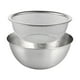 thumbnail image 2 of Juego de coladores de alimentos Sunnimix 2 coladores microporosos de acero inoxidable 304 24cm, 2 of 8