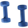 thumbnail image 2 of DZT1968 Non-Slip Grip Dumbbell Set, Blue, 12 lb, 2 of 9