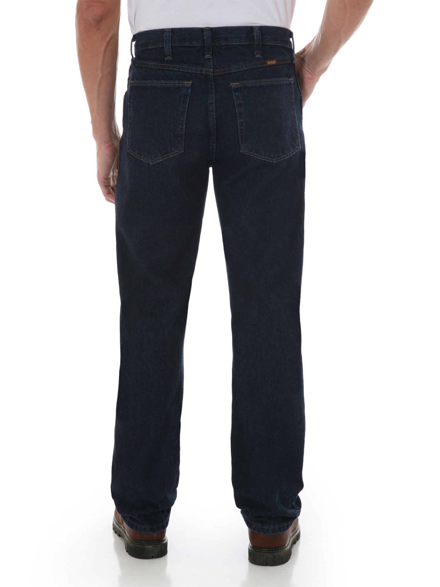 Wrangler Rustler Men's and Big Men's Regular Fit Boot Cut Cotton Jeans - image 3 of 5