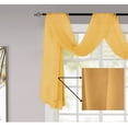 thumbnail image 5 of Plume D' Home Sheer Scarf Valance (216" Width × 37" Length) (Mustard Yellow), 5 of 5