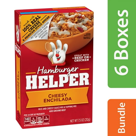 (6 pack) (6 Pack) Betty Crocker Hamburger Helper Cheesy Enchilada, 7.5 oz