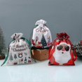 thumbnail image 5 of 12 PCS Christmas Drawstring Gift Bags, 15x20cm Christmas Gift Sacks Small Treat Candy Bag, Digital Printing Christmas Wrapping Santa Gift Pouche, 5 of 5