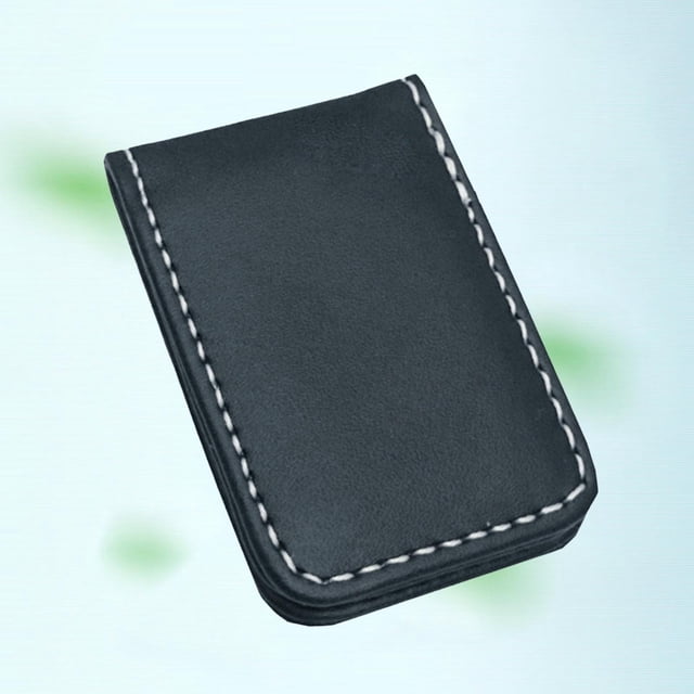 Delgado bolsillo magnético dinero Clip abrazadera titular cartera Negro_60x41x8mm Hugo Clip de dinero