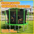 thumbnail image 2 of CITYLE Trampoline 10FT for Kids and Adults 1000LBS Weight Capacity, Heavy Duty Outdoor Trampolines with Basketball Hoop and Enclosure Net for Backyard, Birthday Gift, 2 of 8
