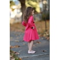 thumbnail image 4 of Vestido Suéter de Manga Larga Minnie Mouse para Niñas en Rosa Rojo, 4 of 7