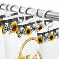 thumbnail image 6 of Shower Curtain 48"W x 72"L Thanksgiving Pumpkin Sunflower Watercolor Fabric Shower Curtains Set with Hooks Water Repellent Bathroom Curtains Machine Washable Bathroom Accessories, 6 of 6