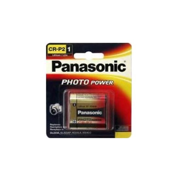 25-pack Panasonic CRP2 (223A) 6 Volt Lithium Batteries (Carded)