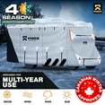 thumbnail image 2 of KNOX 2nd Gen Class C RV Cover, Anti-Tear APEX Fabric, Fits Class C RVs, travel trailers and Motorhomes, Camper Cover Includes Ladder cover, Wheel Covers and Gutter Covers - Size 26-29 ft, 2 of 9