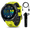 Amp Yellow+Power bank, variant on Garmin Forerunner 965 Premium GPS Running and Triathlon Smartwatch with AMOLED Touchscreen Display, Carbon Gray DLC Titanium Bezel and Amp Yellow Silicone Band with Wearable4U Black EarBuds Bundle
