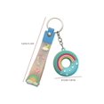 thumbnail image 2 of Simulation Rainbow Donut Keychain Cute Cartoon Bag Key Chain Keyring Ornament Bag Purse Charm Accessories, 2 of 5