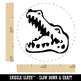 thumbnail image 2 of Smiling Toothy Crocodile Alligator Chomp Self-Inking Rubber Stamp Ink Stamper - Fuchsia Ink - Mini 1/2 Inch, 2 of 7