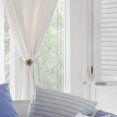 thumbnail image 4 of Juego de 2 alzapaños magnéticos para cortinas con hebillas, alzapaños magnéticos anchos con diseño de girasoles y trenzas de lino, accesorio decorativo para el hogar, 4 of 5
