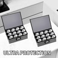 thumbnail image 4 of Aokeyee 2 Pack Cup and Mug Storage Box Hard Shell Holds 24 Coffee Mugs Glasses Stackable Organizers with Lid Handles Zippers Label for Moving Gray, 4 of 7