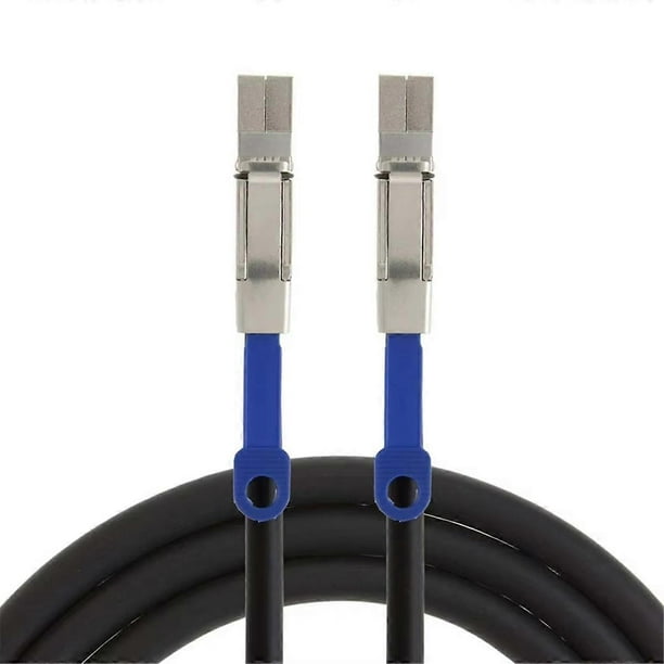MinSAS Cable 4X SFF-8644 to SFF-8644 Cable Multilane Shielded Cage Cable Hard Disk Server Data Sync Transmission 1M