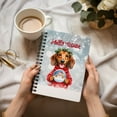 thumbnail image 3 of Hello Welcome Winter Dachshund Holding Snow Globe Snowman Spiral Bound Journal Wiener Dog Lover Gifts Idea 5x7in Spiral Notebook - 13015, 3 of 5
