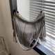 thumbnail image 1 of Bolso Bandolera Informal con Borlas para Mujer - Bolso Tote de Nailon para El Día a Día con Detalle de Flecos, Marrón o Gris, 30 X 28,5 X 25 Cm., 1 of 6