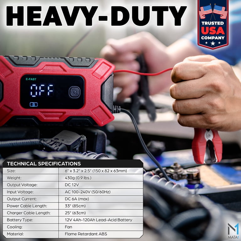 Mata1 6-Amp Smart Trickle Charger & Maintainer, 12V photo 6