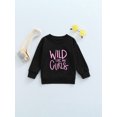 thumbnail image 3 of Kids Toddler Baby Girl Clothes 1Y 2Y 3Y 4Y 5Y 6Y Wlid Like My Curls Letter Printed Pullover Sweatshirt Fall Winter Sweater Tops, 3 of 9