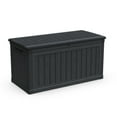 thumbnail image 3 of DIANJIE 230 Gallon Large Storage XXL Deck Box for Patio Furniture Outdoor Cushions Garden Tools and Sports Pools Equipment Waterproof Resin Lockable Black, 3 of 10