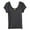Grey - 017, variant on Aeropostale Womens Cropped Basic T-Shirt, Off-White, Juniors, Medium