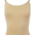 thumbnail image 3 of A2Y Women's Seamless Adjustable Basic Strap Camisole Taupe LXL, 3 of 5