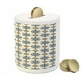thumbnail image 3 of Persian Piggy Bank, Retro Boho Welsh Pears with Persian Pickles Traditional Motif Design Print, Ceramic Coin Bank Money Box for Cash Saving, 3.6" X 3.2", Brown Blue, by Ambesonne, 3 of 4
