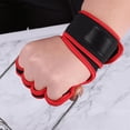 thumbnail image 4 of Guantes de levantamiento de pesas mecánicos, guantes con barra, guantes de muñeca de medio dedo para hombres, guantes de fitness a prueba de capullo, 4 of 5