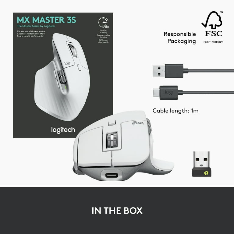 logicool MX MASTER 3S ホワイト Logitech MX Master 3S - Wireless Performance Mouse with