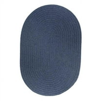 Rhody Rug S102R072X072 Solid 6' Wool Round Rug Sailor Blue Rug