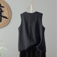 thumbnail image 4 of AherBiu Tank Tops for Women Lightweight Summer Casual Loose Round Neck Sleeveless Basic Shirts Blouse, 4 of 7