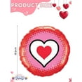 thumbnail image 3 of PMU Valentine's Day Only Hearts 18in Mylar-Foil Balloons (10/pkg) Pkg/1, 3 of 7