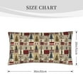 thumbnail image 2 of King Pillow Cases Standard Size - Rustic Plaid Forest Lodge Soft Envelope Closure Microfiber Block Print Pillow Cover, Wrinkle Stain Resistant Travel Pillow Covers Standard Size 20x36in, 2 of 7