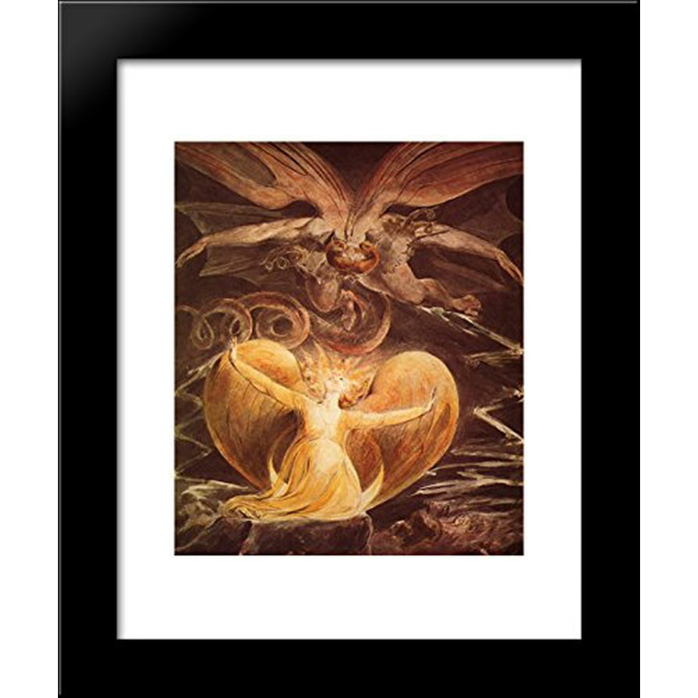 The Great Red Dragon and the Woman clothed with the sun 20x24 Framed