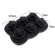 thumbnail image 2 of Bandeja para cubitos de hielo de rosas, molde redondo reutilizable para cubitos de hielo, para cócteles, whisky, 2 of 5