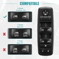 thumbnail image 4 of Interruptor de ventanilla eléctrica Unique Bargains principal lado conductor Dodge Grand Caravan 2008-2010, 4 of 8