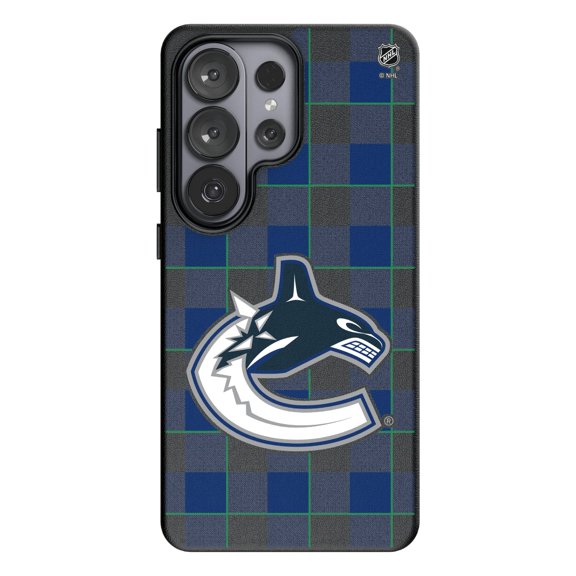 Keyscaper Vancouver Canucks Plaid Galaxy Magnetic Bump Case