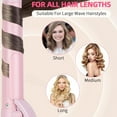 Rotating Curling Iron 1 Inch, Automatic Curling Wand, Professional Hair