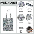 thumbnail image 5 of Chic Paisley Pattern Tote – Abstract Floral Vintage Canvas Bag, Elegant and Durable, 5 of 7
