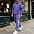 thumbnail image 6 of Luvrsol Big & Tall Men Athletic 2-Piece Lounge Tracksuit Solid Long Sleeve Hooded Top & Daily Wear Jogger Pants S-3XL, 6 of 9