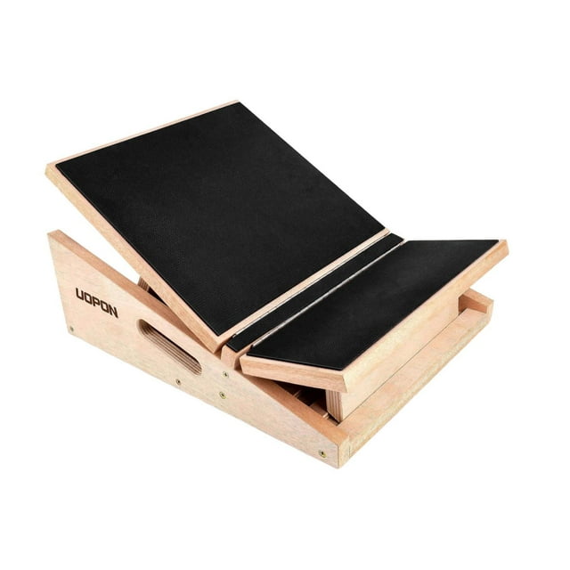 Tabla inclinada de madera para estiramiento de pantorrillas, tabla inclinada ajustable, antideslizante, profesional para sentadillas,