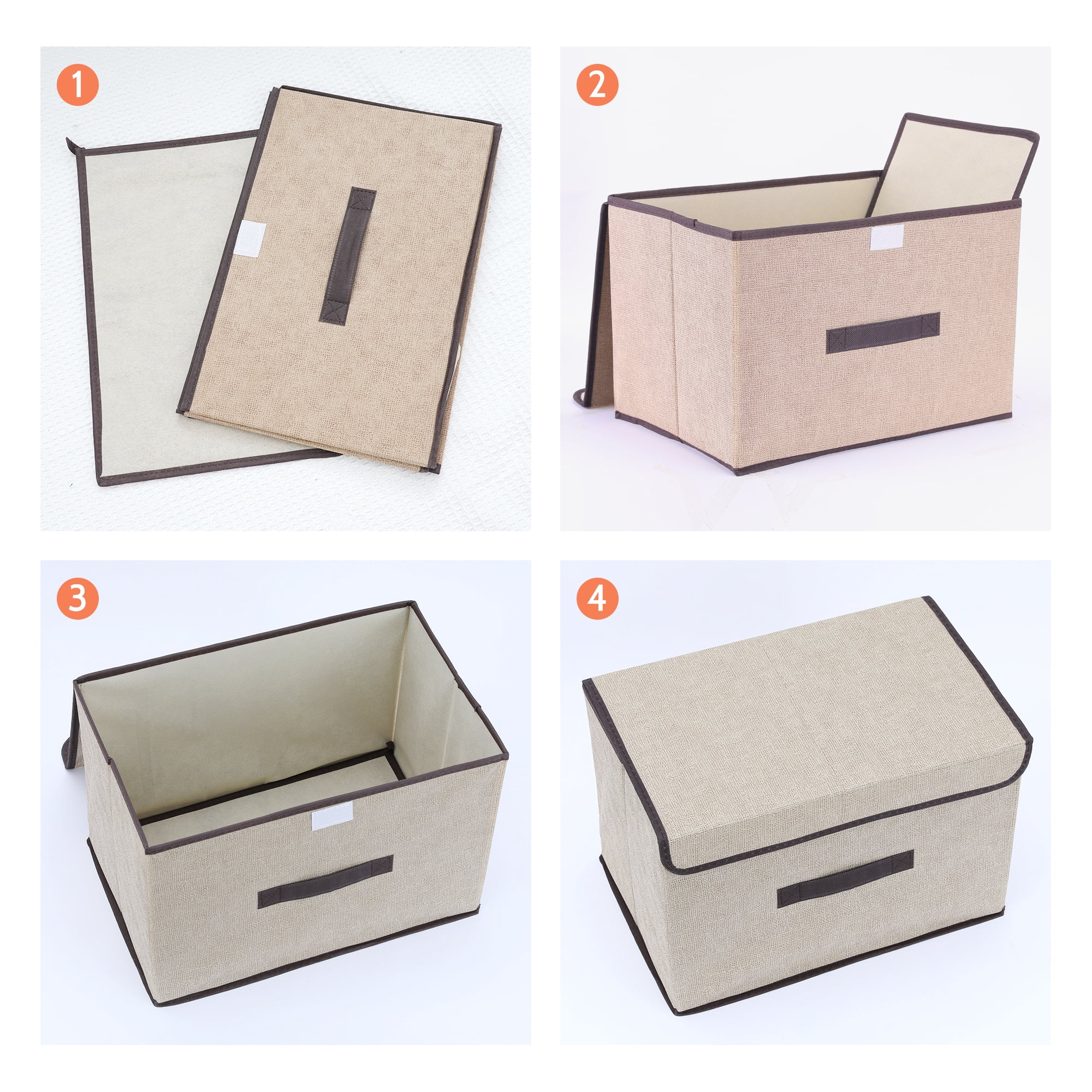 Unique Bargains 1 Pack Clothes Storage Bags Moving Bags Beige 14.2*9.1*9.4in