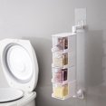 thumbnail image 3 of 1 Ensemble Boîte à Épices Grande Capacité Auto-Adhésive Rotative Boîte de Rangement pour Condiments Fournitures pour la Maison, 3 of 8