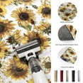thumbnail image 5 of 3'x5' Area Rugs, Vintage Sunflowers Indoor Outdoor Area Rug for Living Room Bedroom, Farmhouse Floral Blossom Watercolor Washable Bathroom Rugs Kitchen Floor Carpet Mats Home Decor Aesthetic, 5 of 8