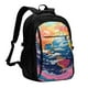 thumbnail image 1 of Balery Colorful Whimsical Earth Mochila con carga USB para hombre y mujer - Mochila impermeable y antirrobo para laptop con puerto USB para viajes, trabajo, 1 of 7